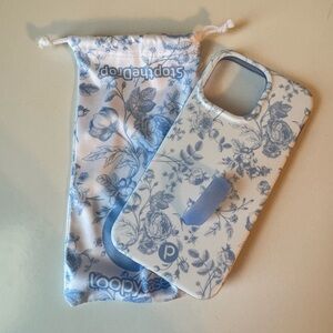 Loopy case iPhone 15 pro max Blue Toile LEFTY
